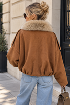 Adalynn Tan Suedette Jacket