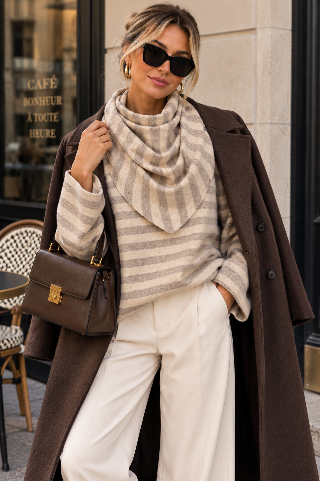 Alec Stone Fine Knit Striped Top