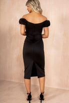 Alice Black Off The Shoulder Midi Dress