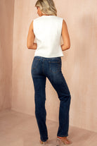 Alicia Blue Push Up Straight Leg Jeans