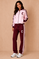 Aliyah Pink Contrast Stripe Co Ord