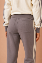 Aliyah Taupe Contrast Stripe Co Ord