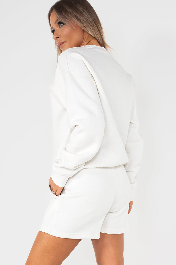 Aliyah White 'Los Angeles' Shorts Co Ord