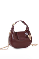 Alya Wine Faux Leather Grab Bag