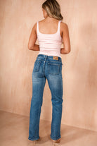 Amani Dark Blue Straight Leg Jeans