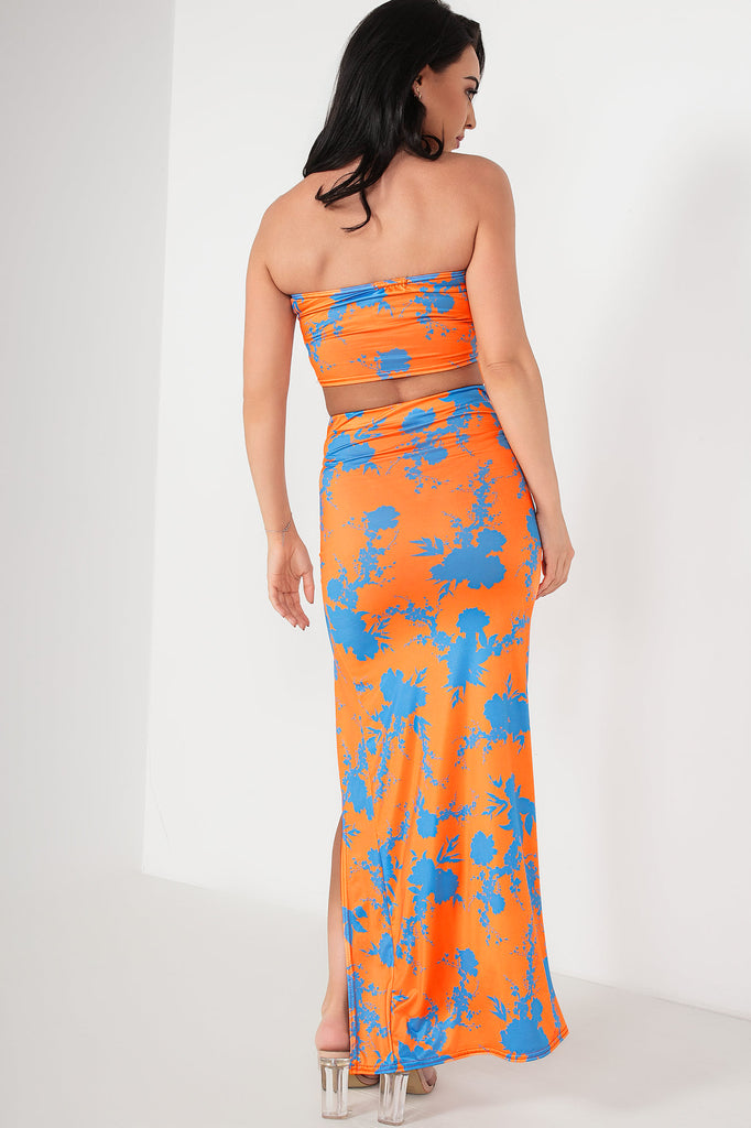 Amari Orange and Blue Print Co Ord