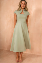 Amora Sage Midi Dress