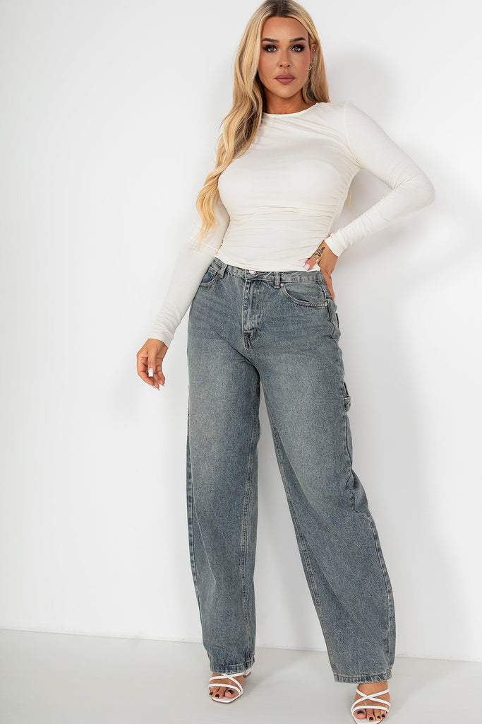 Andrea Blue Baggy Jeans