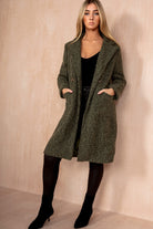 Angelina Khaki Wool Double Breasted Coat