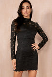 Aoife Black Lace Dress