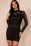 Aoife Black Lace Dress