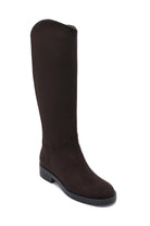 Aoife Dark Brown Suedette Knee High Boots