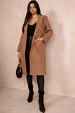 Ariel Camel Longline Belted Coat