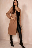 Ariel Camel Longline Belted Coat