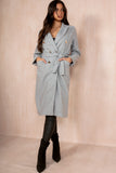 Ariel Grey Longline Belted Coat