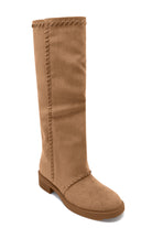 Ariella Camel Suedette Knee High Boots