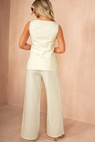 Ariyah Lemon Waistcoat Co Ord