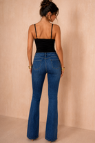 Arlene Blue Denim Boot Leg Jeans