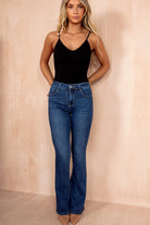 Arlene Blue Denim Boot Leg Jeans