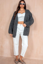 Arya Charcoal Knit Cardigan