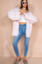 Arya Pink Knit Cardigan