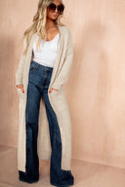 Arya Stone Hairy Knit Longline Knit
