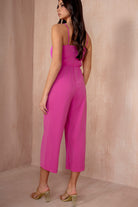 AX Paris Anita Pink Racer Style Jumpsuit