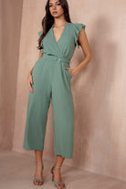 AX Paris Anne Duck Egg Wrap Jumpsuit