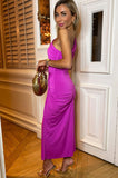 AX Paris Audrey Hot Pink One Shoulder Dress