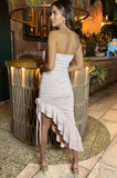 AX Paris Cayla Nude Bandeau Dress