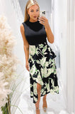 AX Paris Celine Black Floral Dress
