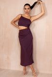 AX Paris Charlotte Plum Satin Dress