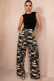 AX Paris Dodi Black Print Jumpsuit