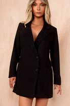 AX Paris Gemma Black Tailored Blazer Dress