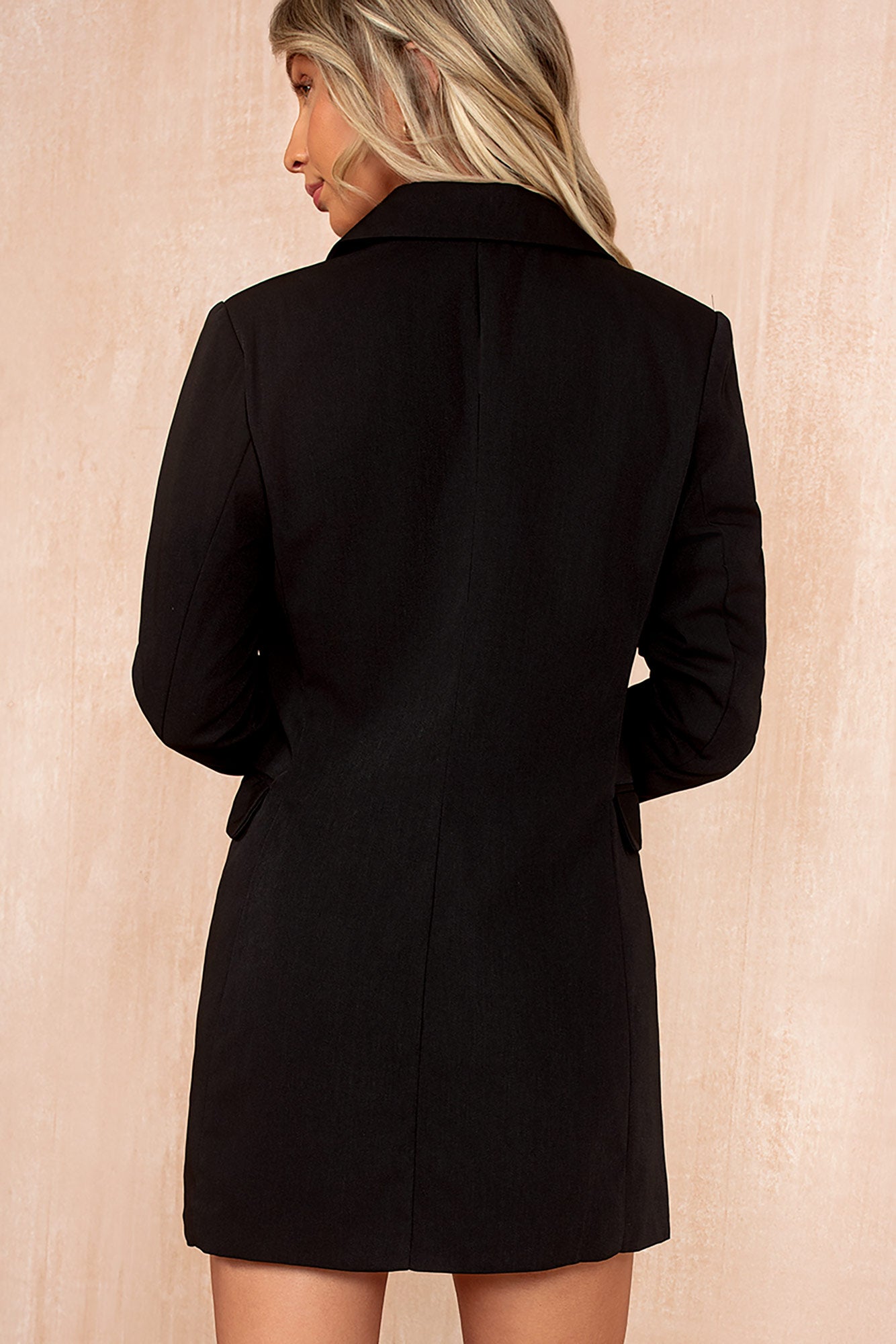 AX Paris Gemma Black Tailored Blazer Dress