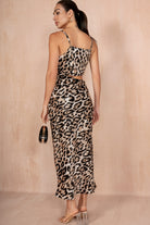 AX Paris Jemma Leopard Print Satin Dress