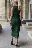 AX Paris Kathleen Green Sequin Dress