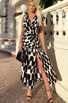 AX Paris Lily Black Print Dress