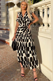 AX Paris Lily Black Print Dress