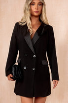 AX Paris Maura Black Tailored Blazer Dress