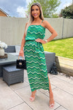 AX Paris Naya Green Print Dress