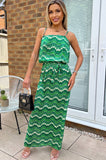 AX Paris Naya Green Print Dress