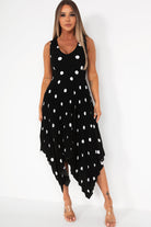 AX Paris Orlena Black Polka Dot Dress