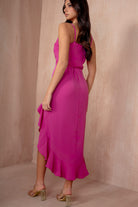 AX Paris Riley Hot Pink Midi Dress