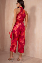 AX Paris Winnie Pink and Orange Smudge Jumpsuit