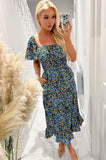 AX Paris Wren Blue Floral Dress