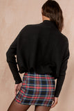 Becca Navy Tartan Mini Skirt