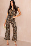 Belinda Leopard Print Wide Leg Trousers