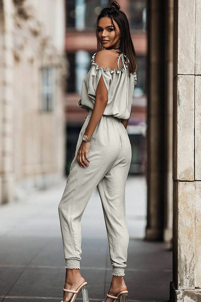 Summer Pocket Cami Jumpsuit Casual Backless Sleeveless Loose Jumpsuit  Womens Clothing | Don't Miss These Great Deals | Temu