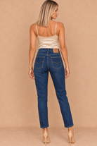Benny Dark Blue Denim Mom Jeans